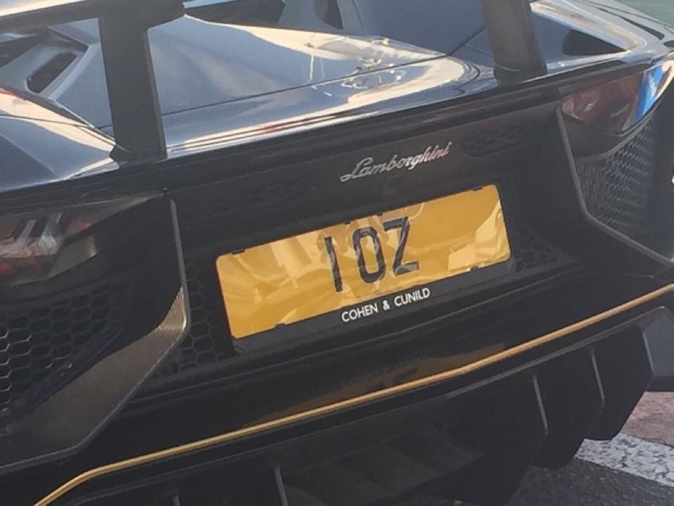 Number Plate 1 OZ